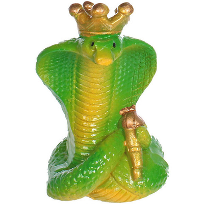 Фигурка новогодняя «Королевская змея» 4*4*8 см, микс