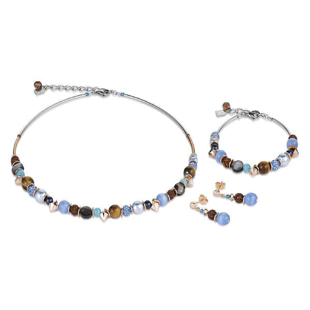 *Серьги Coeur de Lion Blue-Brown *4864/21-0711