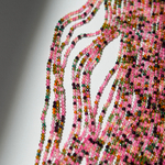 Розовая турмалиновая шпинель синтетическая, 2мм, шар, микроогранка