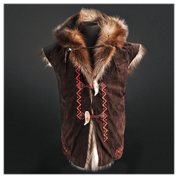 Жилет из меха росомахи «Душегрейка»