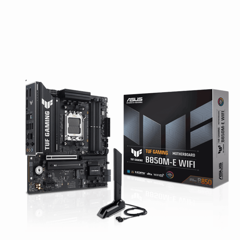 Материнская плата ASUS TUF GAMING B850M-E WIFI AM5 4xDDR5 4xSATA 3xM.2 HDMI 2xDP USB-Ci micro-ATX