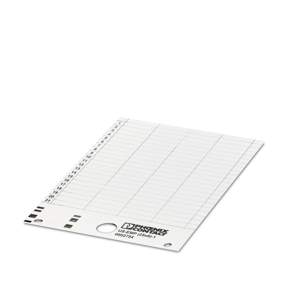 0802755 - US-EMP (25X6)-1 CUS - Фиксируемые таблички