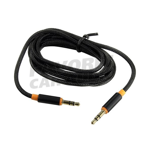 AUX Кабель JET.A JA-AC02 оплет. черный 1,5 м