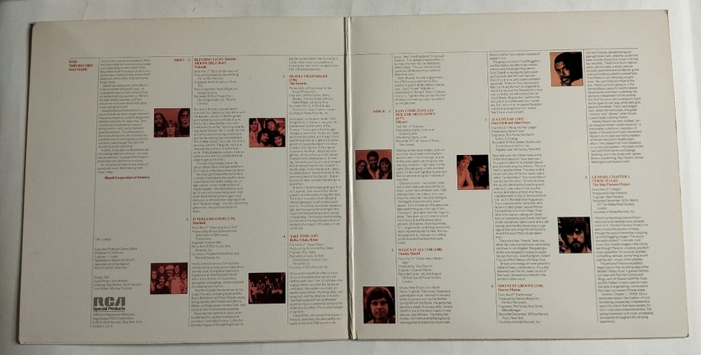 Винтажная виниловая пластинка LP Сборник Maxell Rock Sampler (USA 1979)