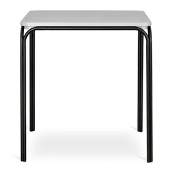 Стол обеденный ror, 70х70 см, черный/серый