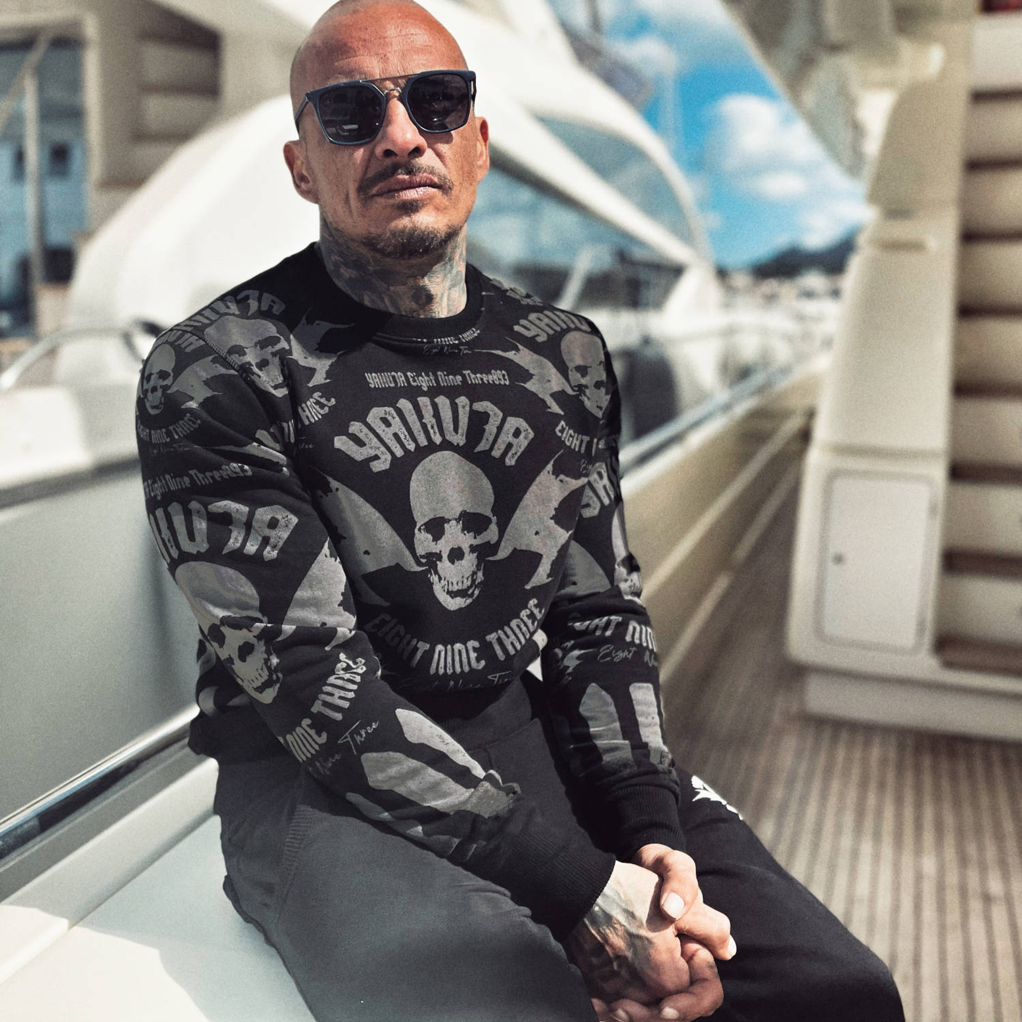 Толстовка YAKUZA Metal System Pullover Black