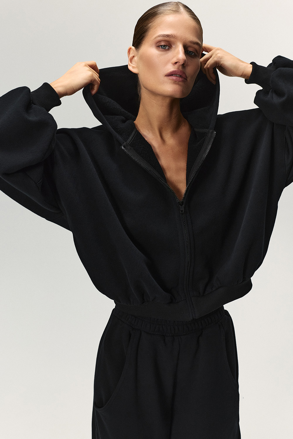 Толстовка на молнии Чёрный