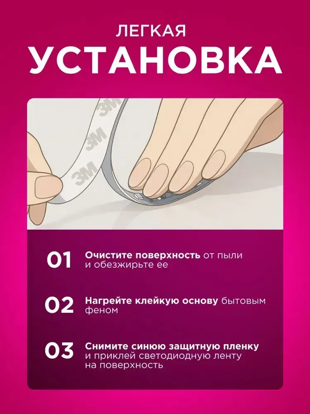 Светодиодная лента, 5м, с пультом, 12В, 150 LED, IP20, 30 LED/м, RGB