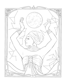 Soul Goddess. Coloring book