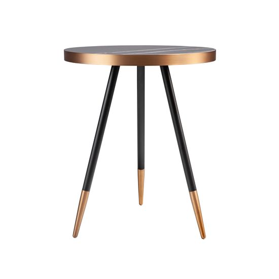 Круглый журнальный столик из стали и керамики CT1015-1AA /2069