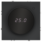 Терморегулятор электронный VOLTUM S70 с индикацией и датчиком, для теплого пола, (графит)