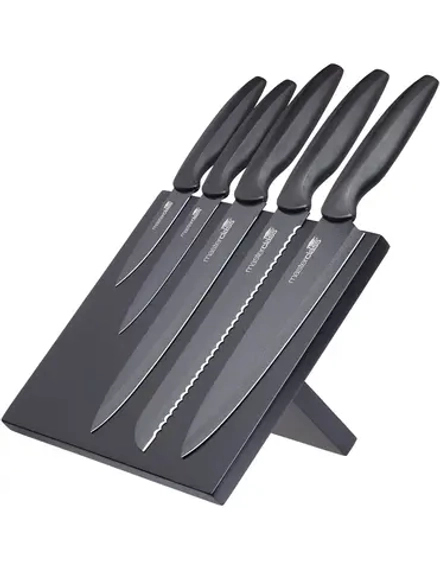 MasterClass Набор из 5 ножей в магнитном блоке Agudo