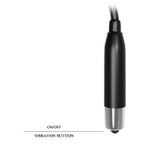 Вибратор для точечной стимуляции с 4 насадками (Цвет: розовый с черным)