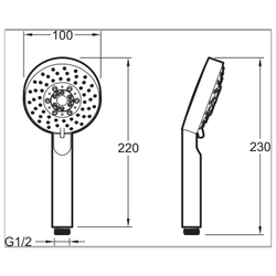 Ручной душ Jacob Delafon Brive E21756-CP