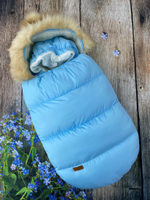 Утепленный конверт на выписку + комбинезон "Sara Kids"