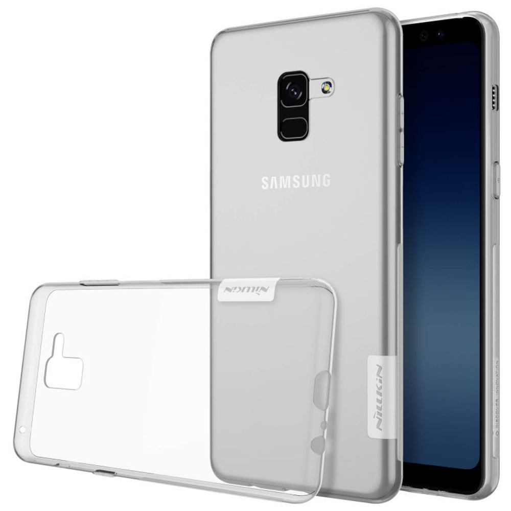 Прозрачный силиконовый чехол Nillkin Nature для Samsung Galaxy A8 (2018)