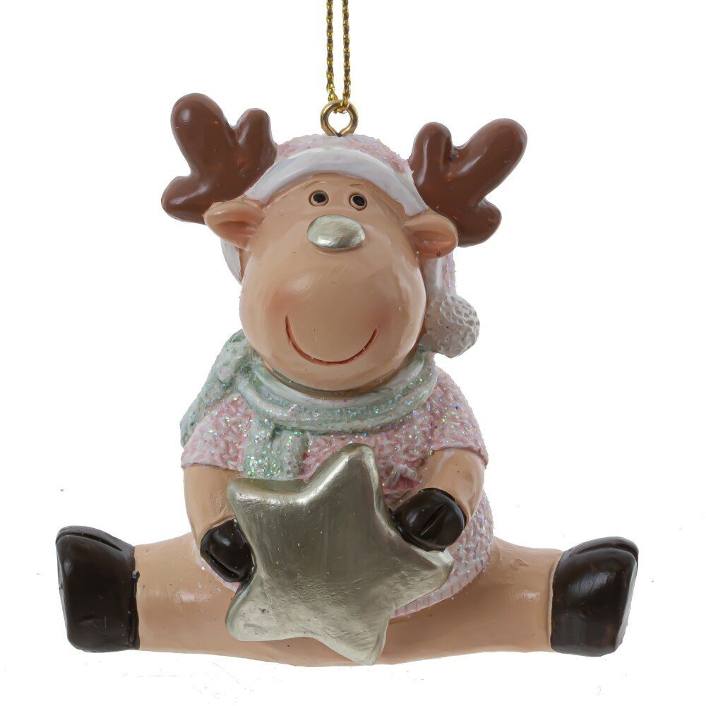 GAEM Фигурка декоративная подвесная "Олень", L4,5 W3 H8 см, 4в.