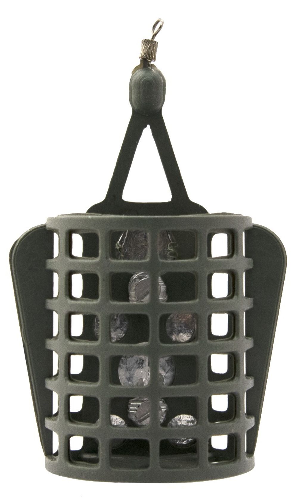 Кормушка ECOPRO фидерная пластик. Хамелеон с грунтозацепом  30 г. (10 шт.)