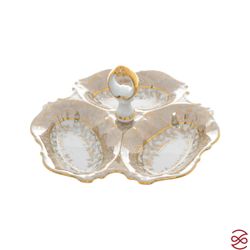 Менажница Queen's Crown Aristokrat Лист Бежевый 19 см