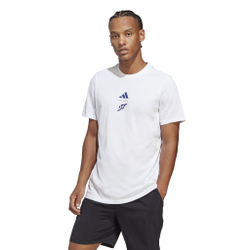 Мужское теннисное поло adidas Thiem Graphic T-Shirt Men - White, Blue
