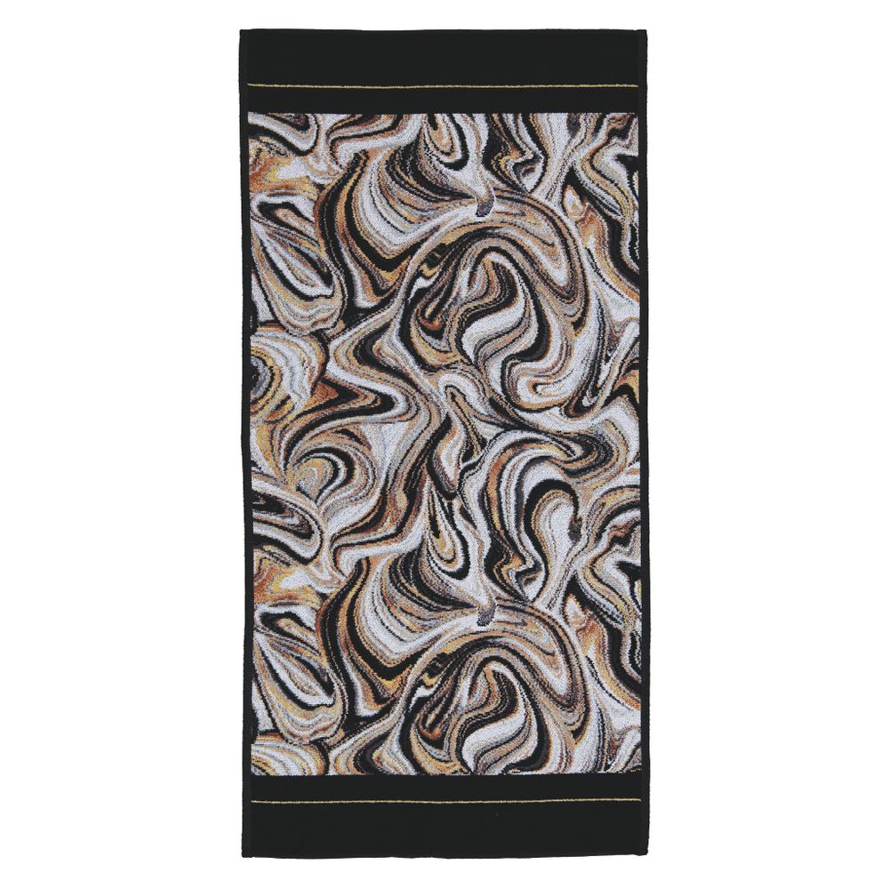 Полотенце 50x100 Feiler Murano Nero 010 schwarz черное