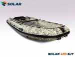 Лодка надувная моторная solar-470 super jet tunnel