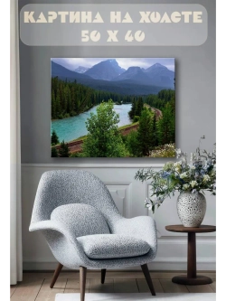 Картина на стену 40 X 50 Горная река