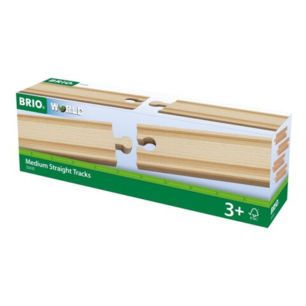 BRIO 33335 «Средние прямые рельсы» 33335