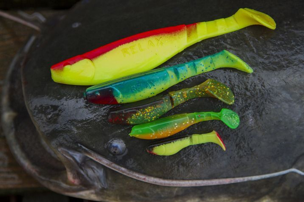 Мягкая силиконовая приманка риппер RELAX KOPYTO HEADS 3, 7,5cm 7,1g цвет H002 (White, Red-silver Glitter, Head) 1 уп. по 20 шт. Товар уцененный