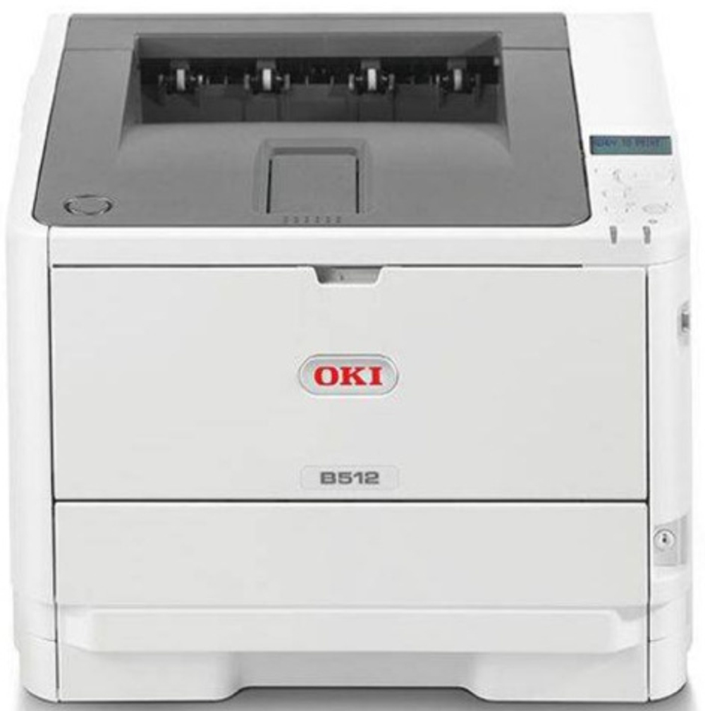Принтер лазерный черно-белый OKI B512dn