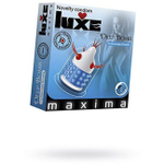 Презерватив Luxe (Глубинная Бомба, 1 шт) (Цвет: прозрачный с синим и красным)