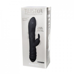 Вибратор-массажер с функцией ротации Twister черный от Adrien Lastic