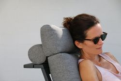 Malmo с 3-х местным диваном, комплект лаунж мебели антрацит/серый, алюминий