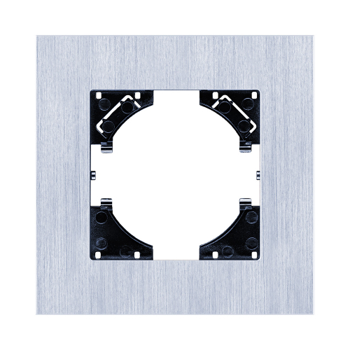 Рамка 1-постовая, серебро Kollinger Reflex AL RA1SR