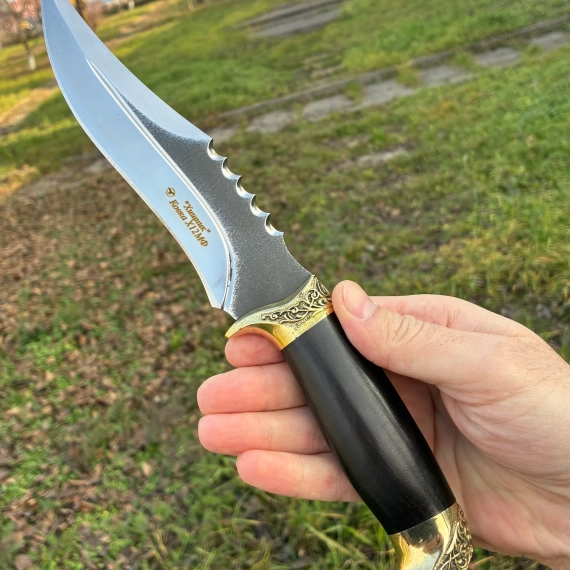 Нож охотничий хищник ковка кизлярский