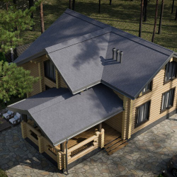 Черепица битумная гибкая Tegola COMFORT ASSISI Ardesia 468