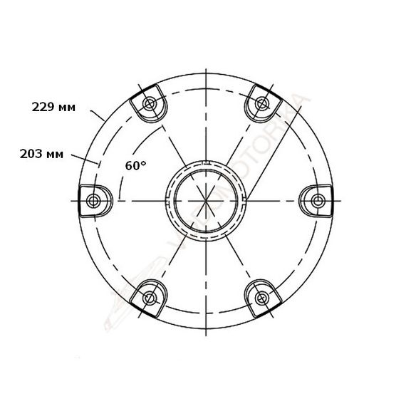 Стойка под сиденье COLUMBIA регулируемая 370-500 мм &quot;газлифт&quot;, стойка 73 мм, основание 230 мм