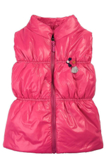 Жилет детский для девочек 100% п/э, 4 года, 104 см малиновый (Bonito)