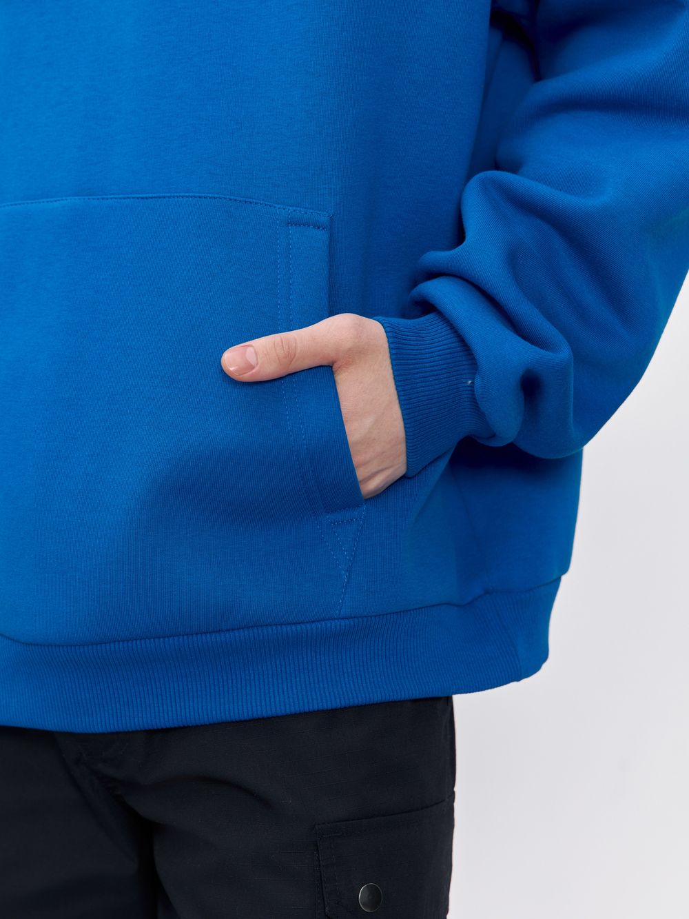 Худи с начесом (синий)