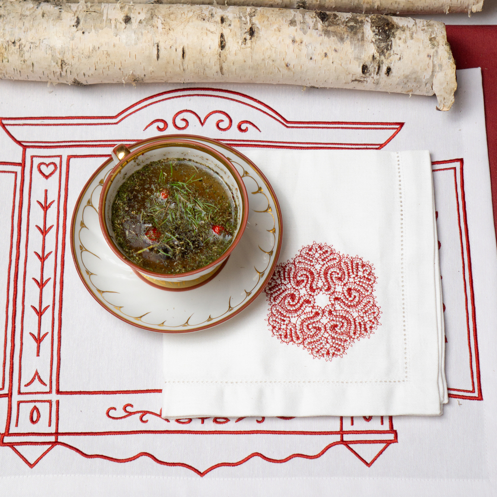 Набор салфеток "Кружевные снежинки"