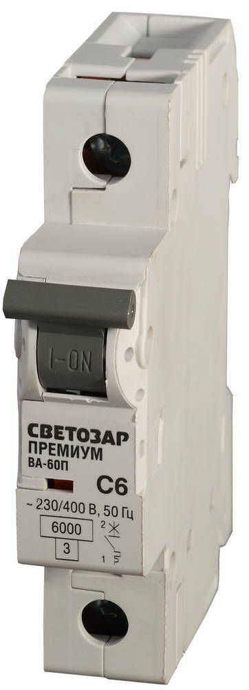 СВЕТОЗАР 1-полюсный, 40 A, ″C″ откл. сп. 6 кА, 230/400 В, автоматический выключатель (SV-49021-40-C)