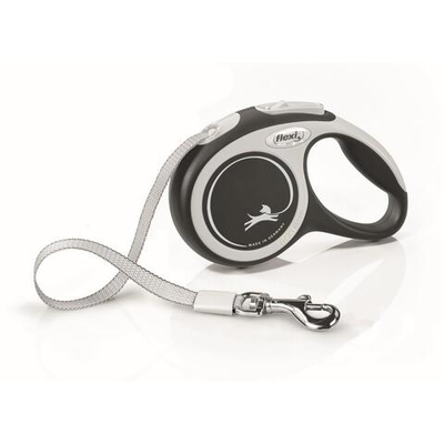 FLEXI Рулетка NEW COMFORT XS ремень 3 м до 12 кг, черный