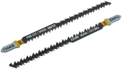 FIT Пилки по дереву для электролобзика 116/90 мм полотна двусторонние HCS шлифованные, набор 2 шт.