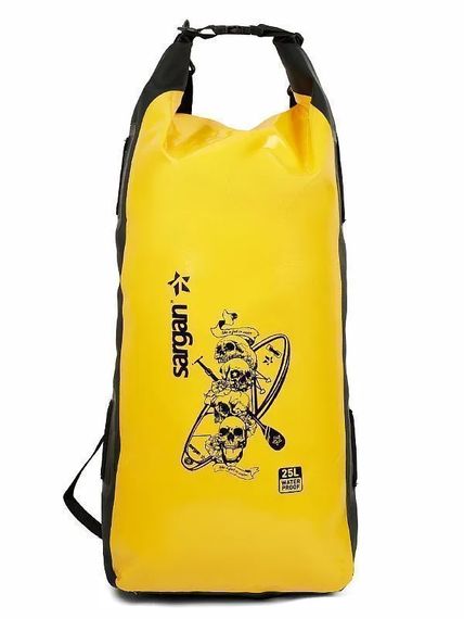 Гермо-мешок-рюкзак Sargan Скелетон Супер-Сап 25 л желтый