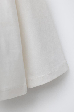 ZARA ФУТБОЛКА С ПРИНТОМ «ТРАНСПОРТ», ЭКРЮ