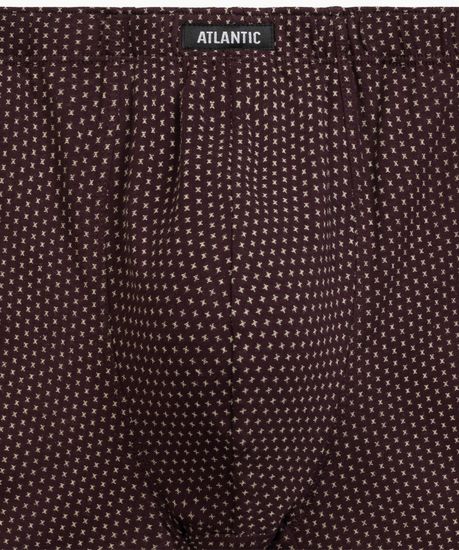 Трусы мужские боксеры (3шт), Atlantic 3MH-218, хлопок, изумрудный + темно-серый меланж + баклажан