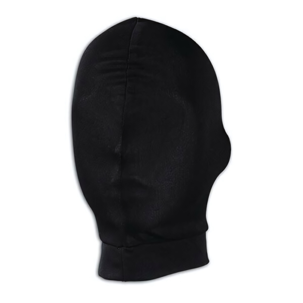 Черная глухая маска на голову (Цвет: черный)