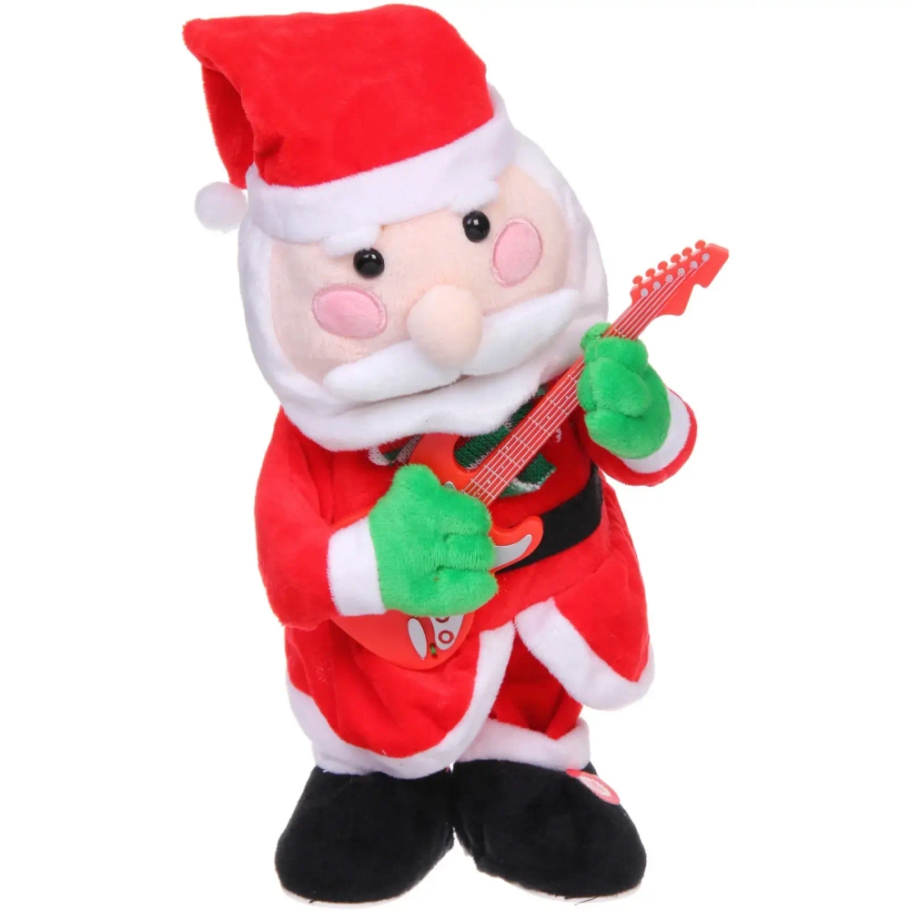 Музыкальная игрушка «Новогодний Дед Мороз с гитарой» 14,5*20*40 см