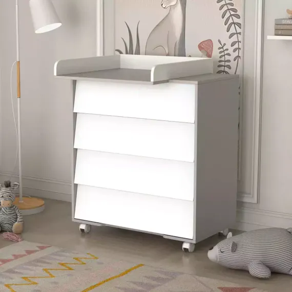 Комод Incanto Cambridge Серый/белый