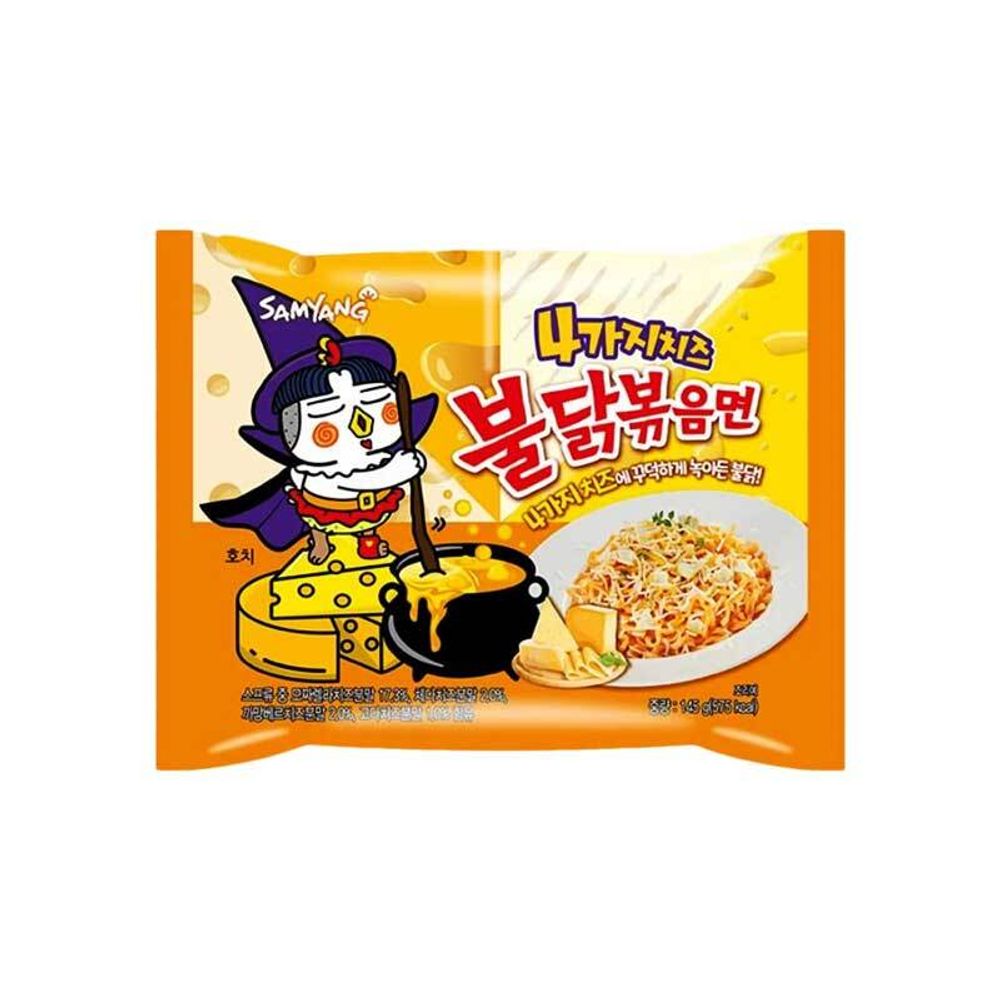 Лапша Samyang Quattro Cheese Острая курица 4 сыра 145 г